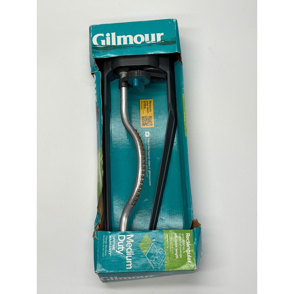 Gilmour 8001 Medium Duty‎ Rectangular Oscillating Sprinkler 3600 sq ft Coverage